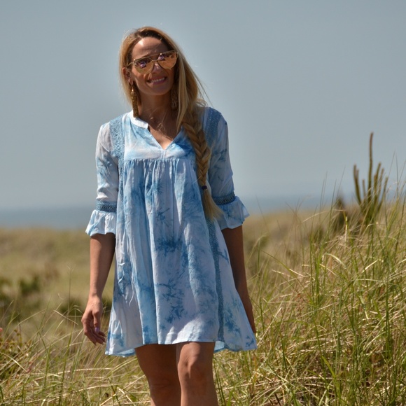 TOP Tie-Dye Tunic top or Mini dress - Picture 2 of 4